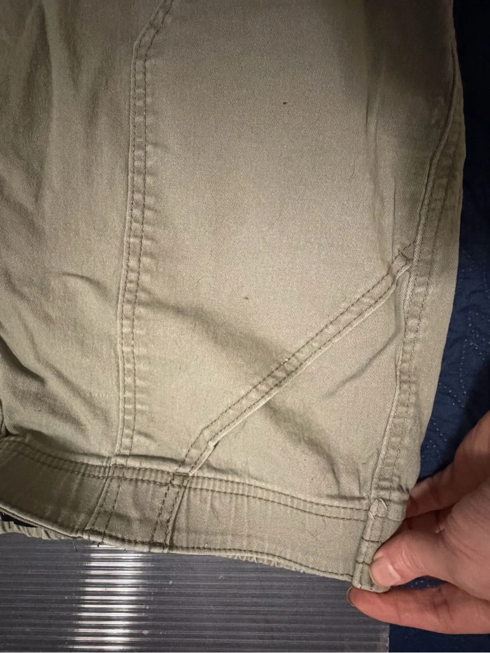 Sincerely Jules Olive Utility Elastic Waist Pants